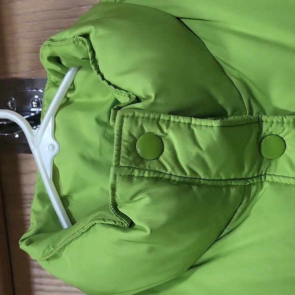 Gap Y2K 90s green down snap front puffer vest - Picture 4 of 7